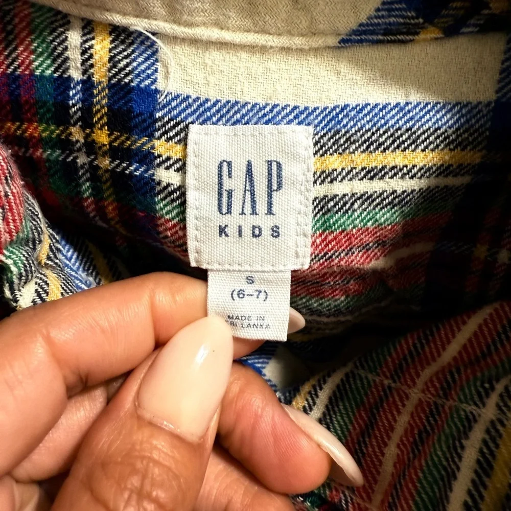 Colorful Plaid Button-Up Shirt